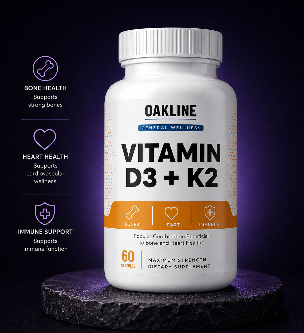 Vitamin D3+K2